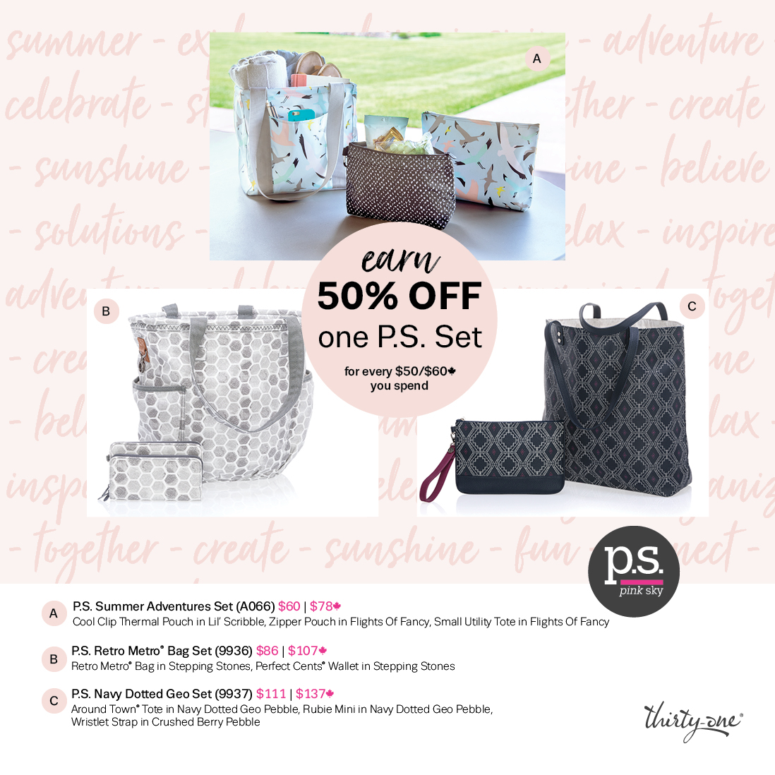 Retired thirty one discount bags